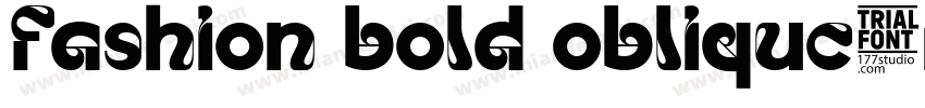 fashion bold oblique字体转换